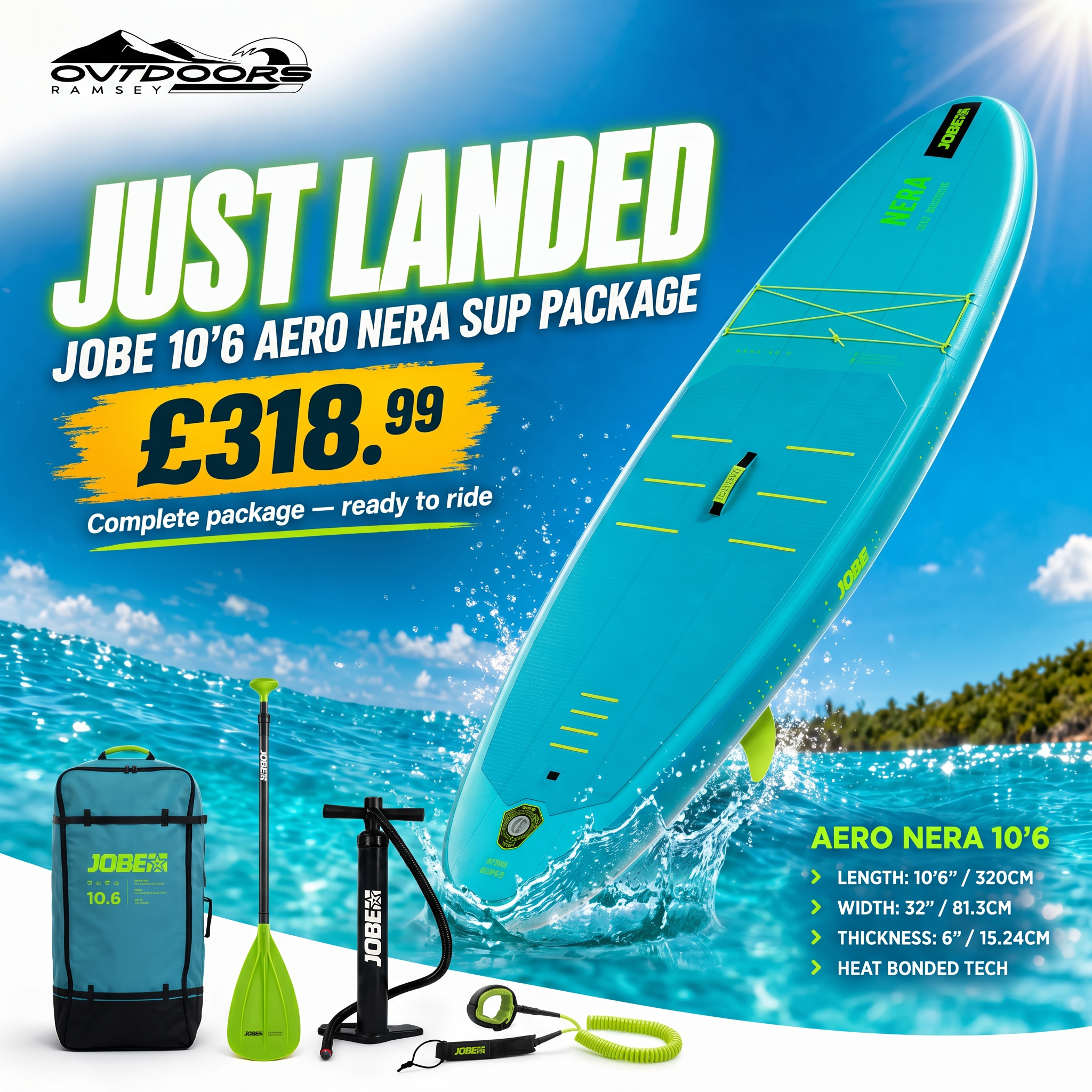 JOBE Aero Nera SUP Board JOBE Aero Nera SUP Board at Outdoors Ramsey