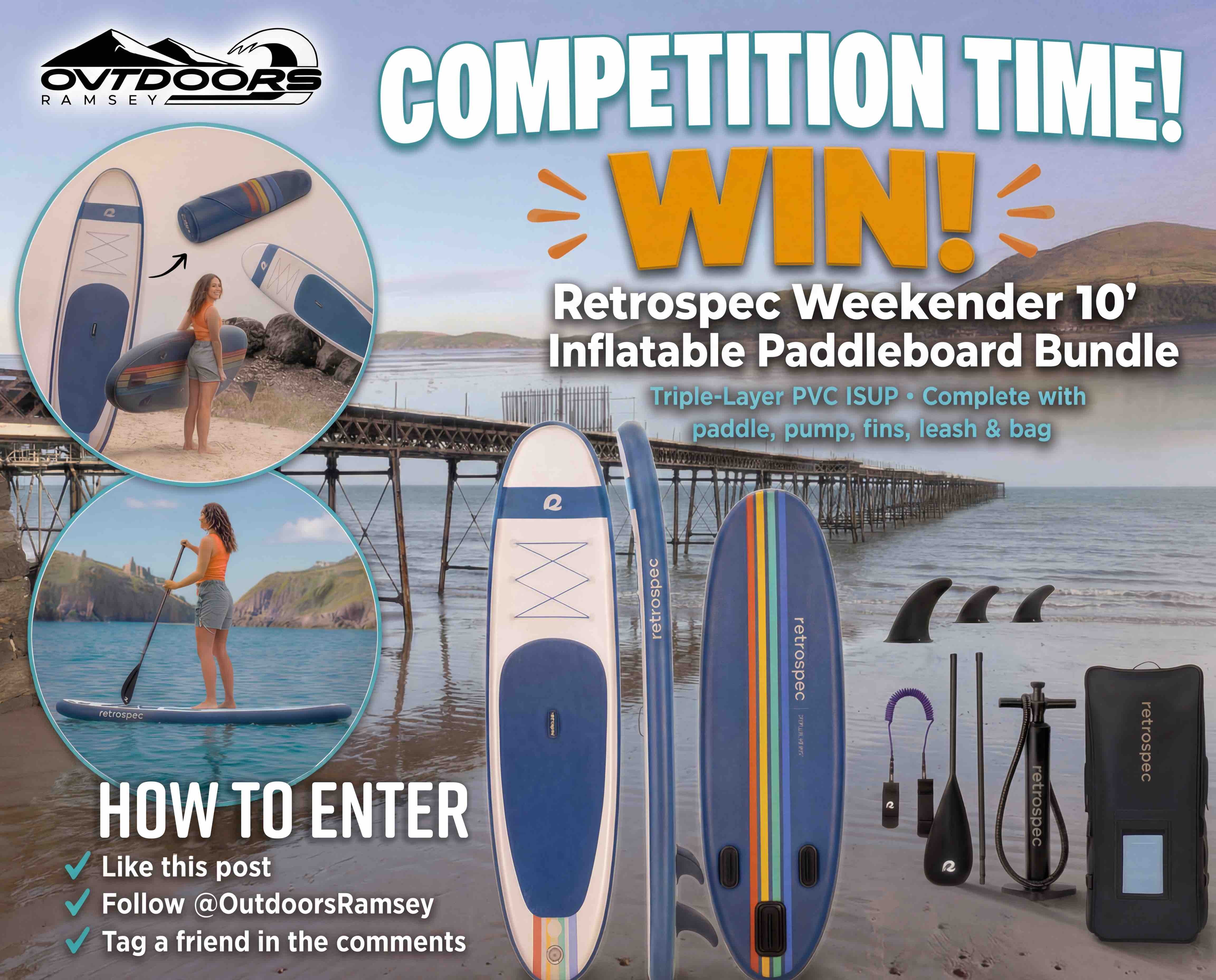 Outdoors Ramsey Paddleboard Giveaway | Isle of Man